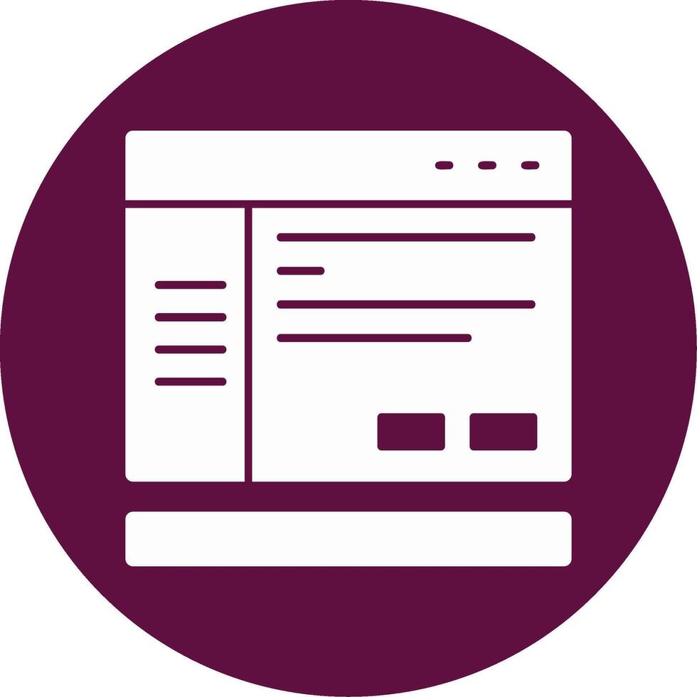 Settings Glyph Circle Icon vector