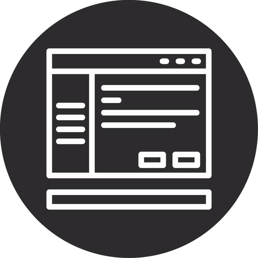 Settings Inverted Icon vector