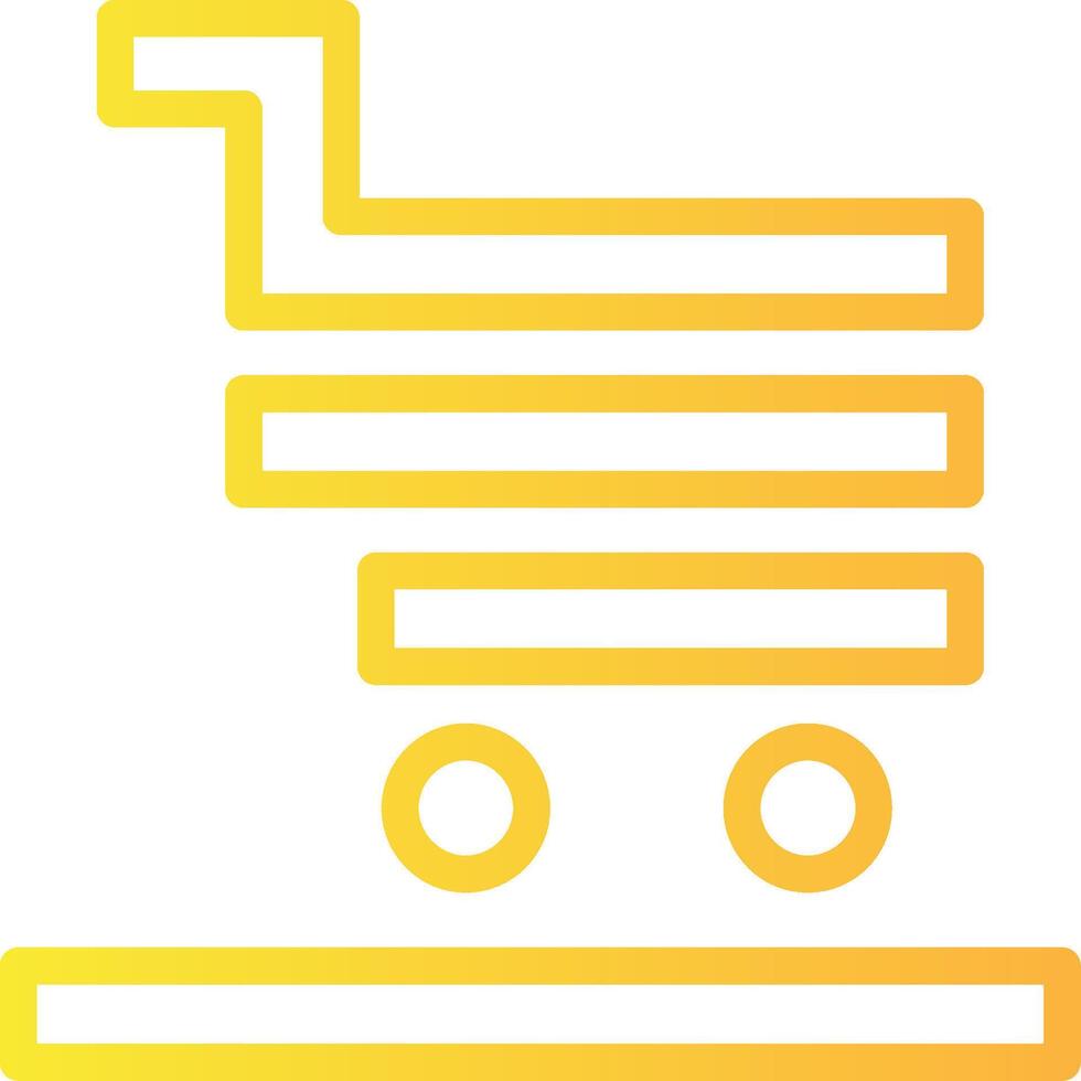 Cart Linear Gradient Icon vector