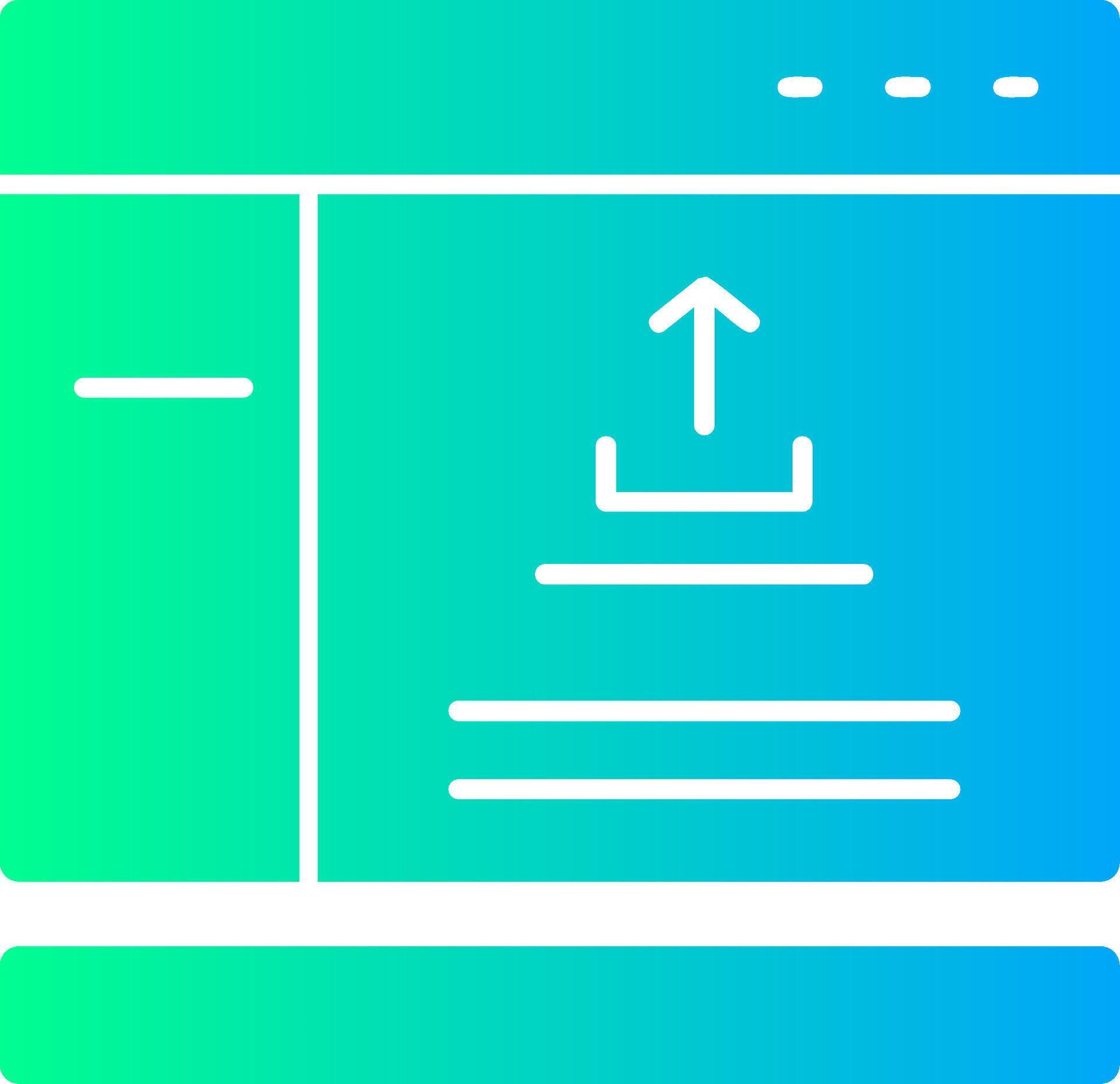 Upload Solid Multi Gradient Icon 39460155 Vector Art at Vecteezy
