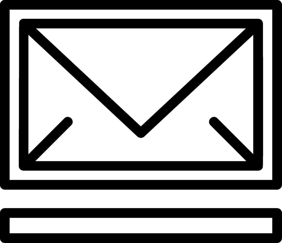 Mail Line Icon vector