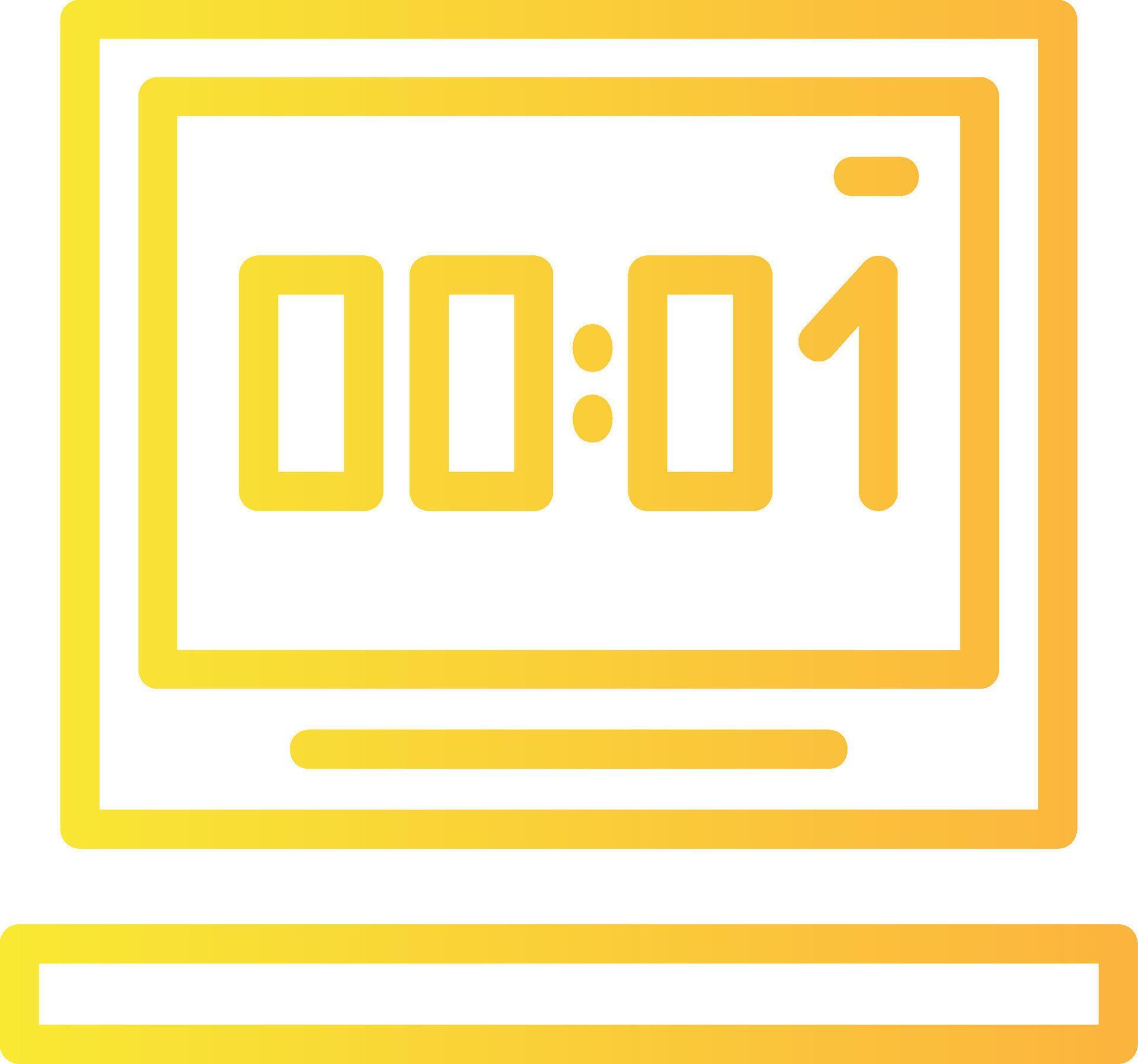 Clock Linear Gradient Icon 39460263 Vector Art at Vecteezy