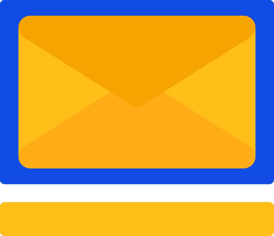 Mail Flat Two Color Icon vector