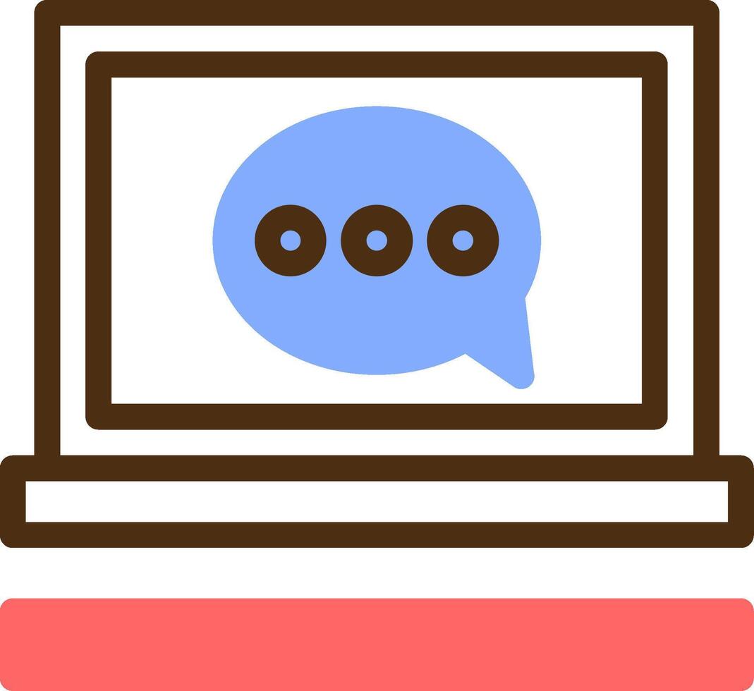 Chat Color Filled Icon vector