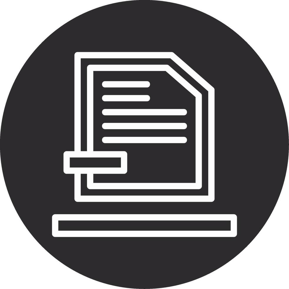 File Inverted Icon vector