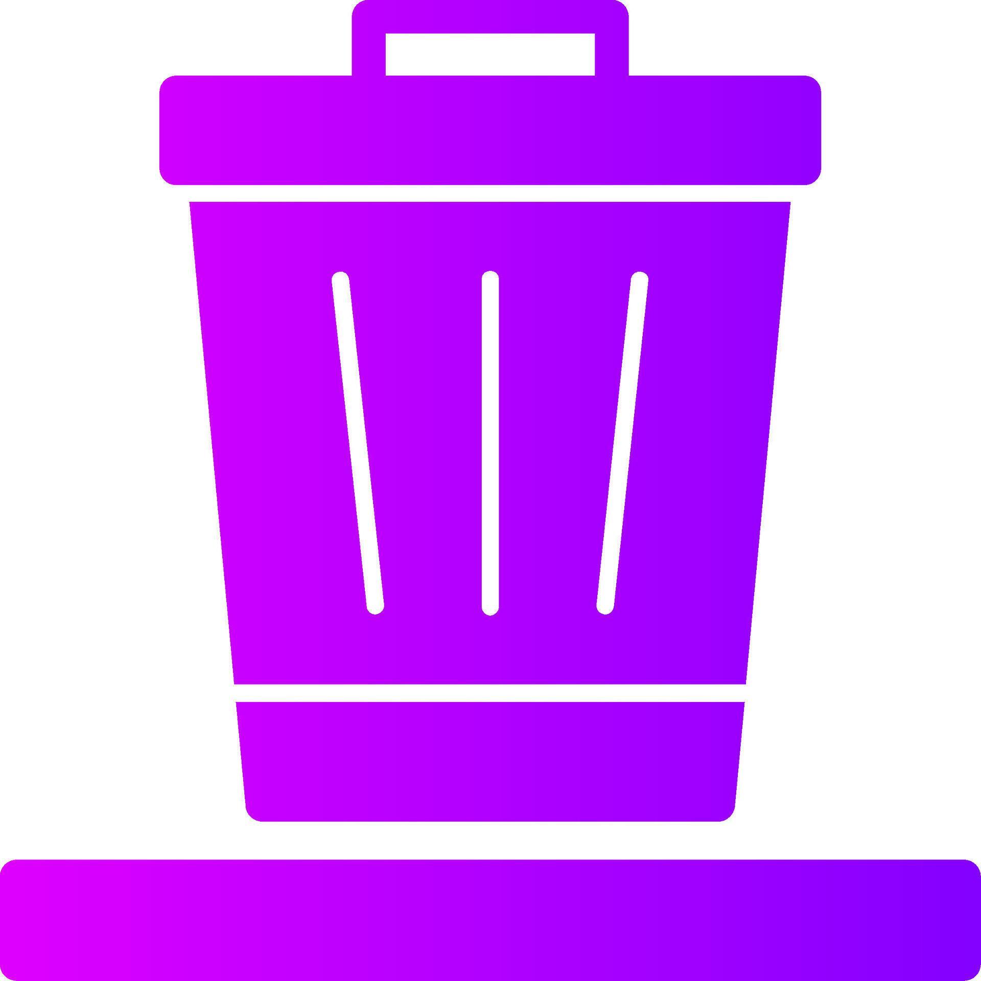 Trash Solid Multi Gradient Icon 39460596 Vector Art at Vecteezy