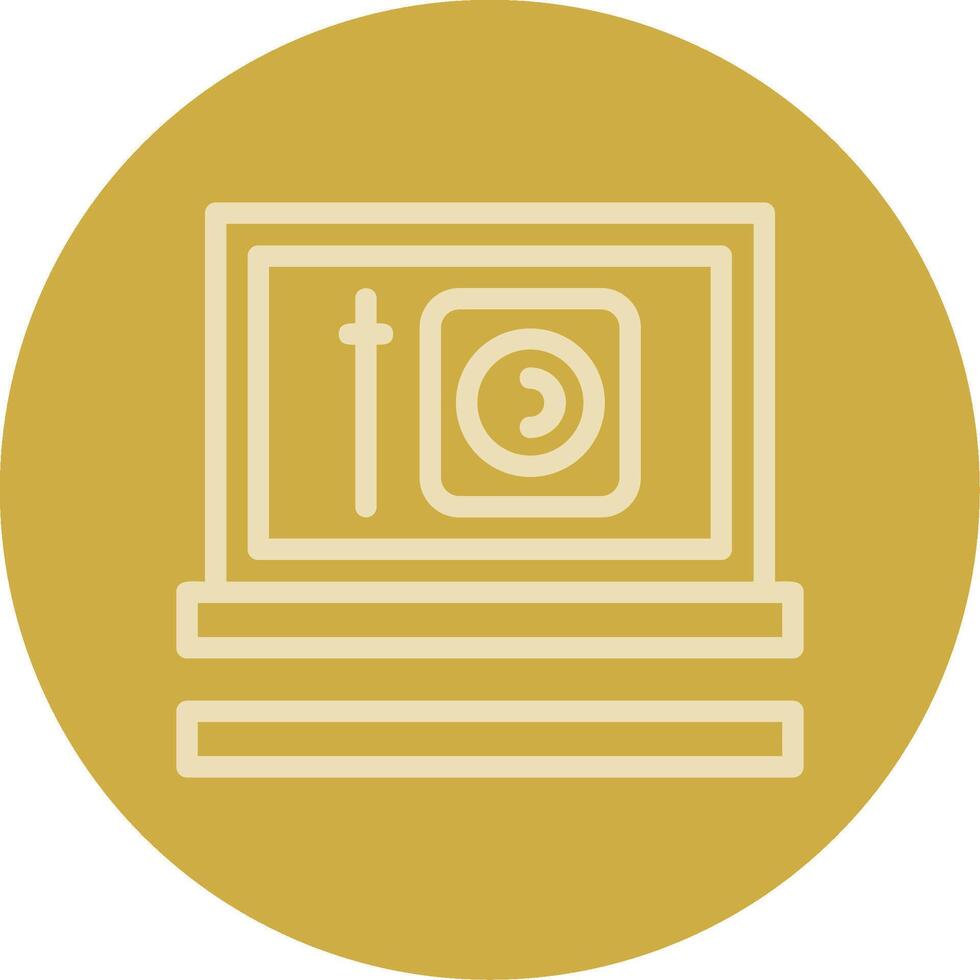 Edit Line Multi color Icon vector