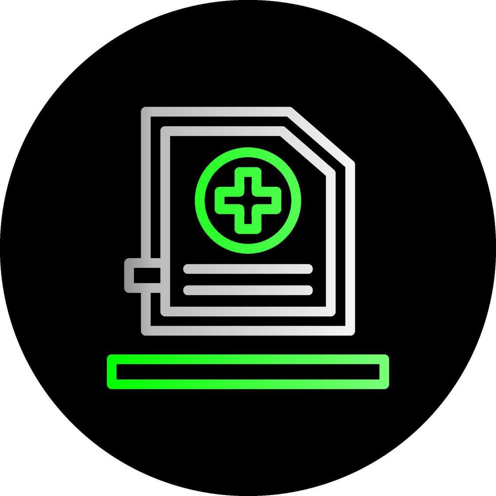 Add Dual Gradient Circle Icon vector
