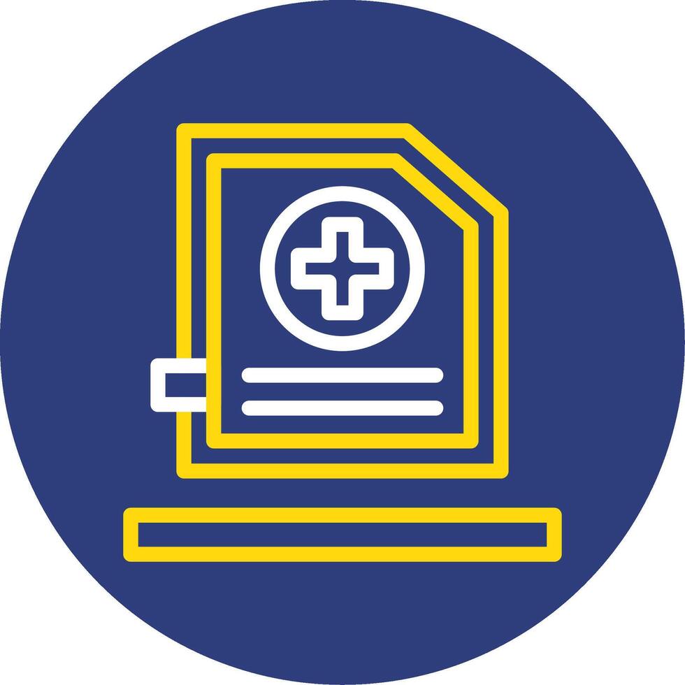 Add Dual Line Circle Icon vector