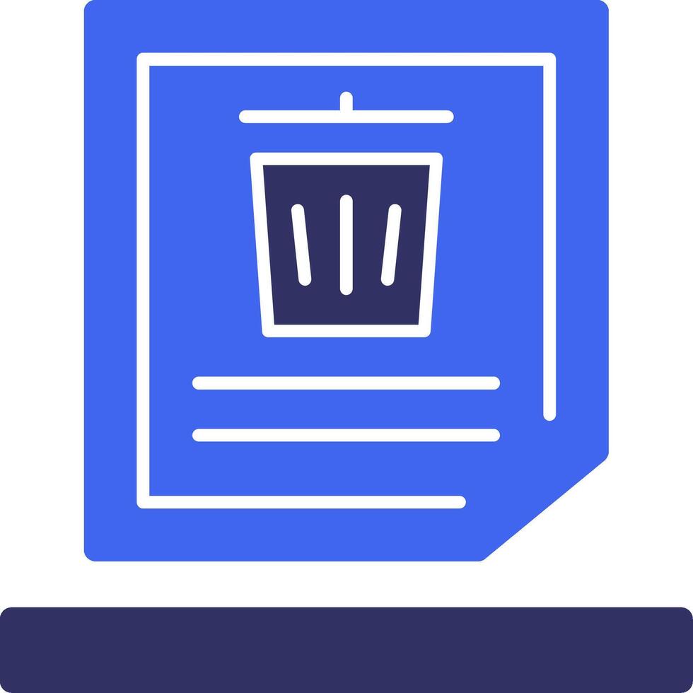 Delete Solid Two Color Icon 39460730 Vector Art at Vecteezy