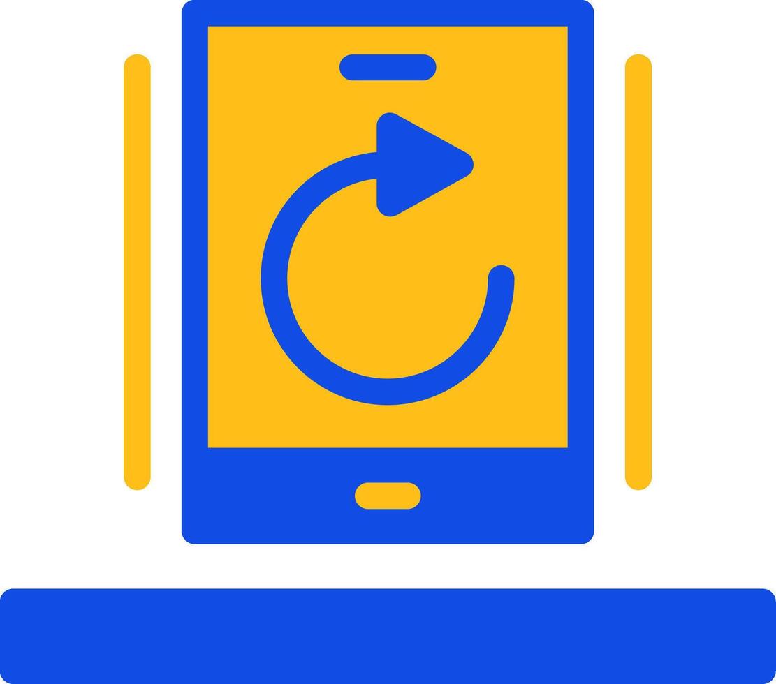 Undo Flat Two Color Icon vector