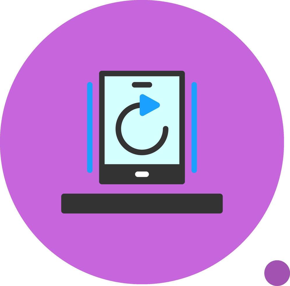 Undo Flat Shadow Icon vector