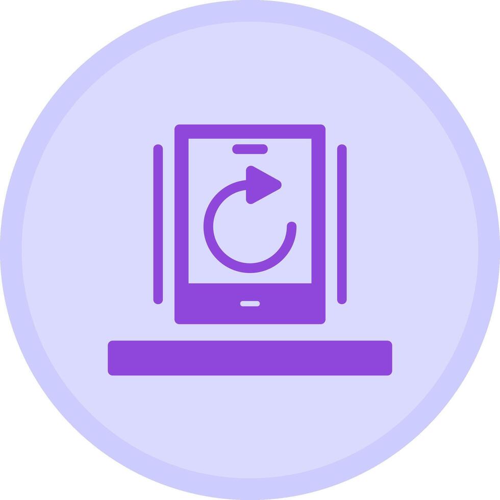Undo Multicolor Circle Icon vector