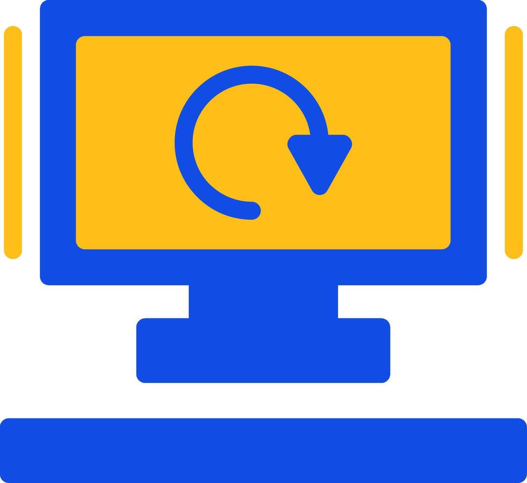 Redo Flat Two Color Icon vector