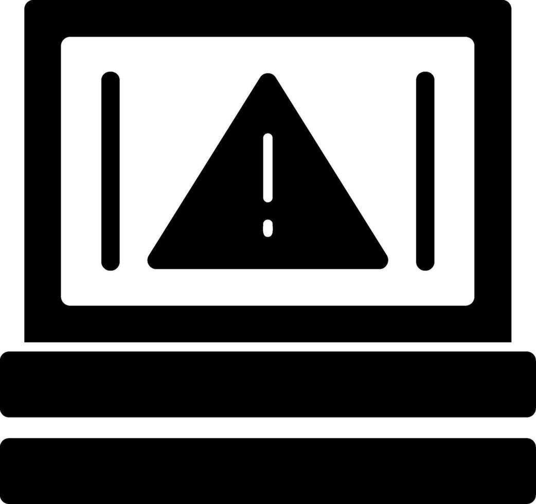 Warning Glyph Icon vector