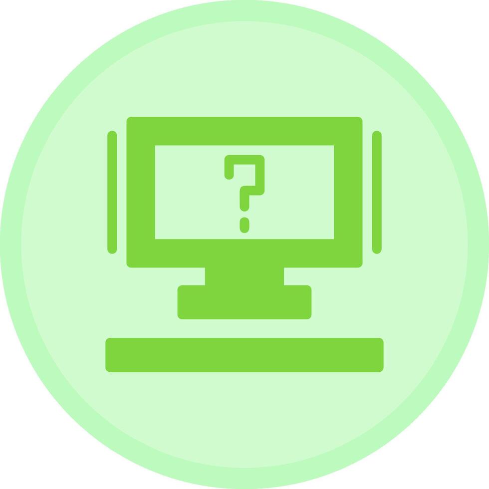 Question mark Multicolor Circle Icon vector