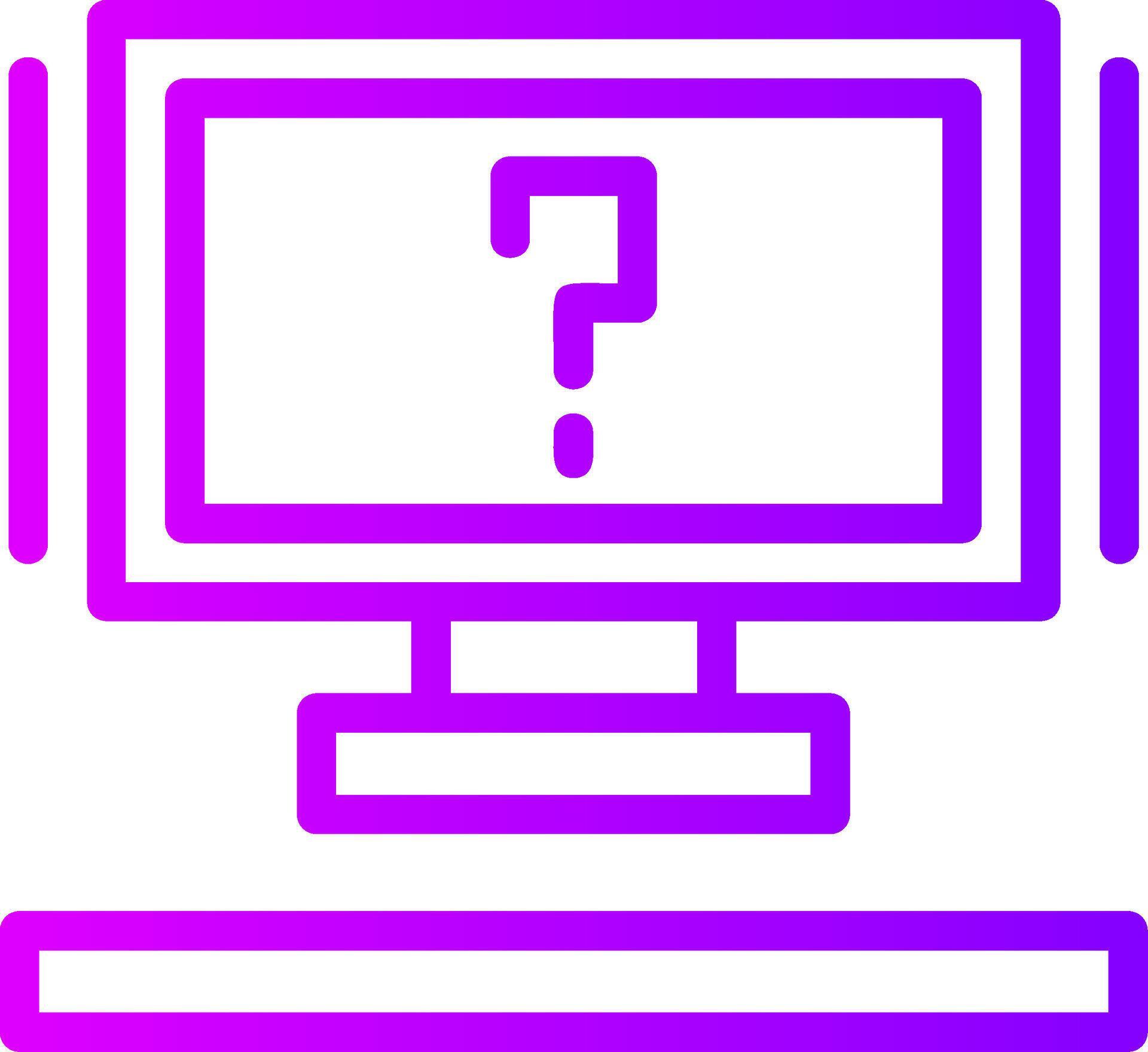 Question mark Linear Gradient Icon 39461087 Vector Art at Vecteezy