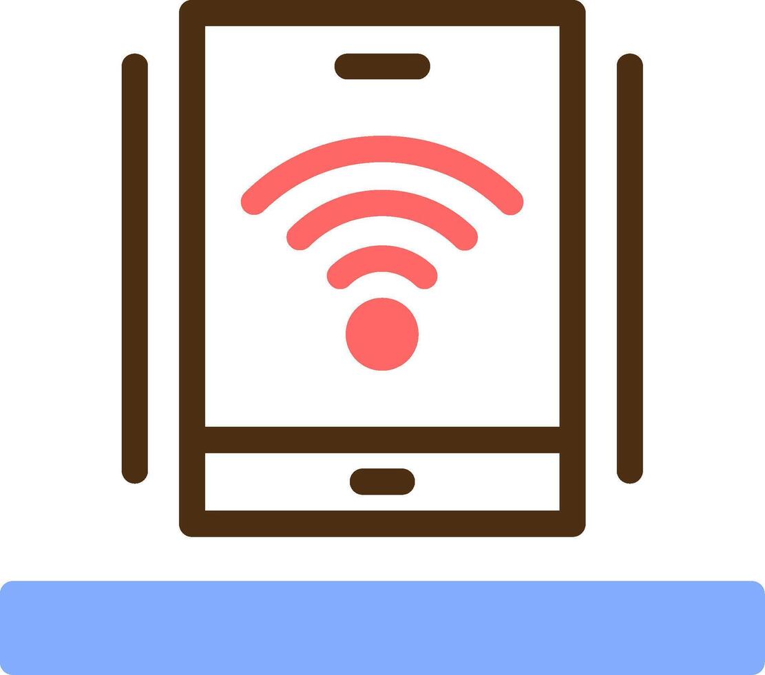 Wi-Fi Color Filled Icon vector