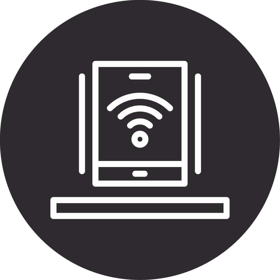 Wi-Fi Inverted Icon vector