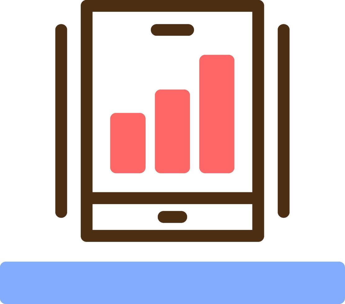 Signal strength Color Filled Icon vector