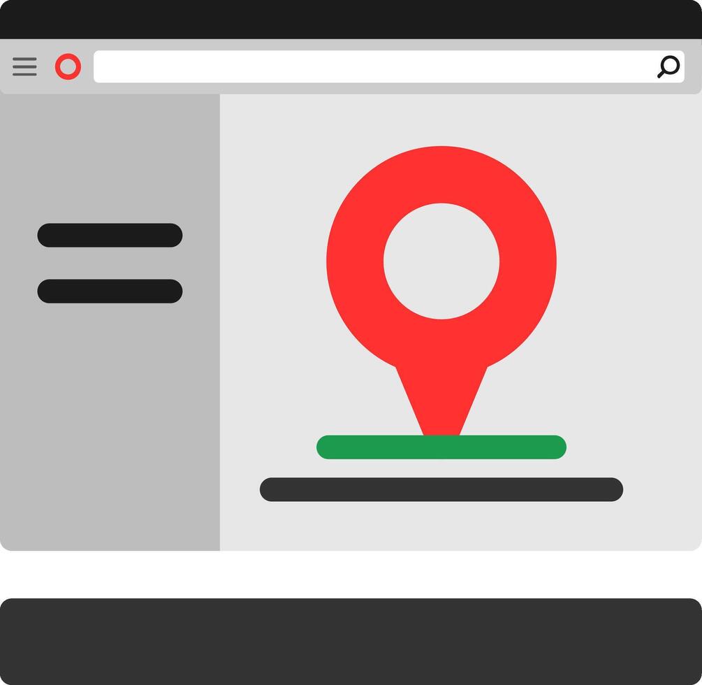 GPS Flat Icon vector