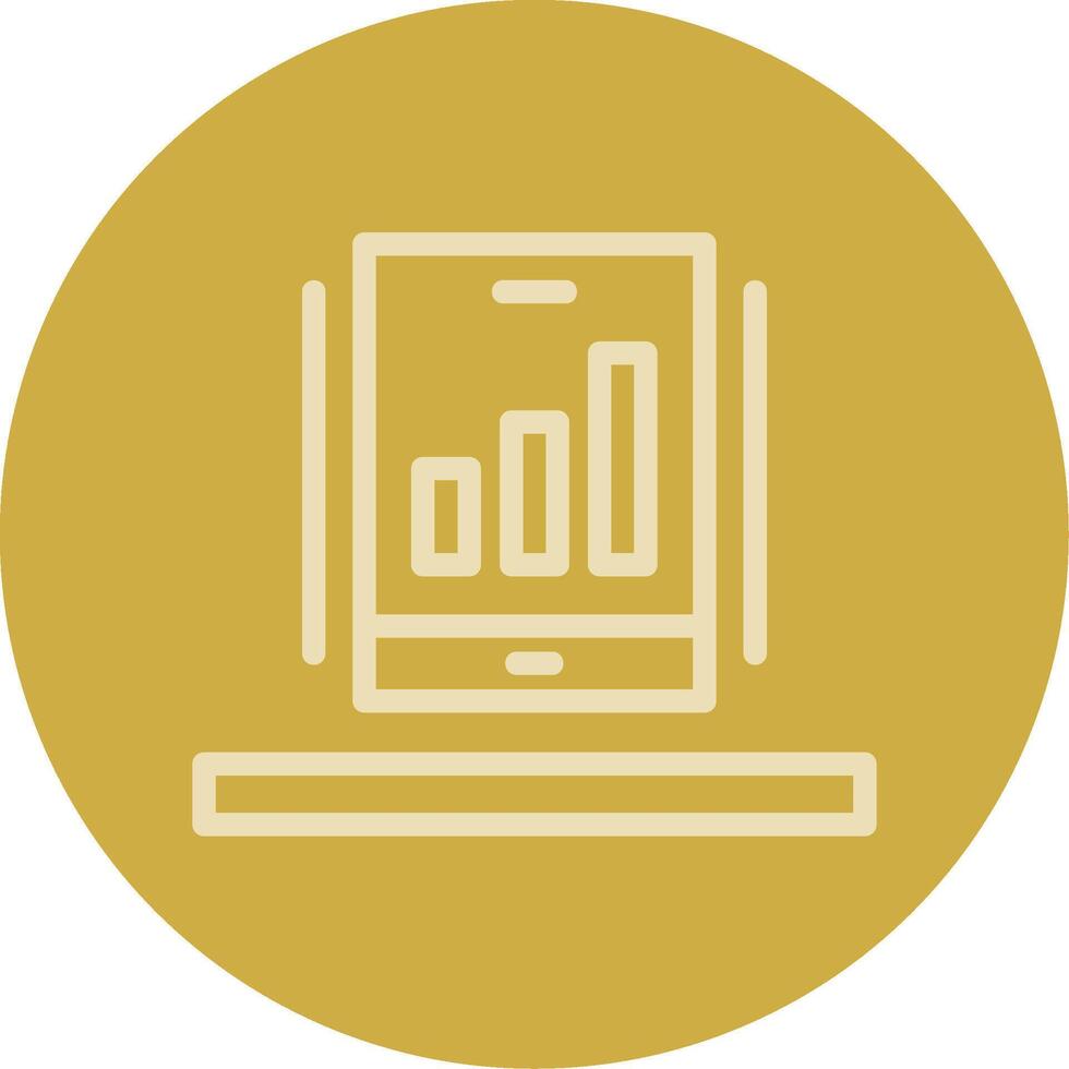 Signal strength Line Multi color Icon vector