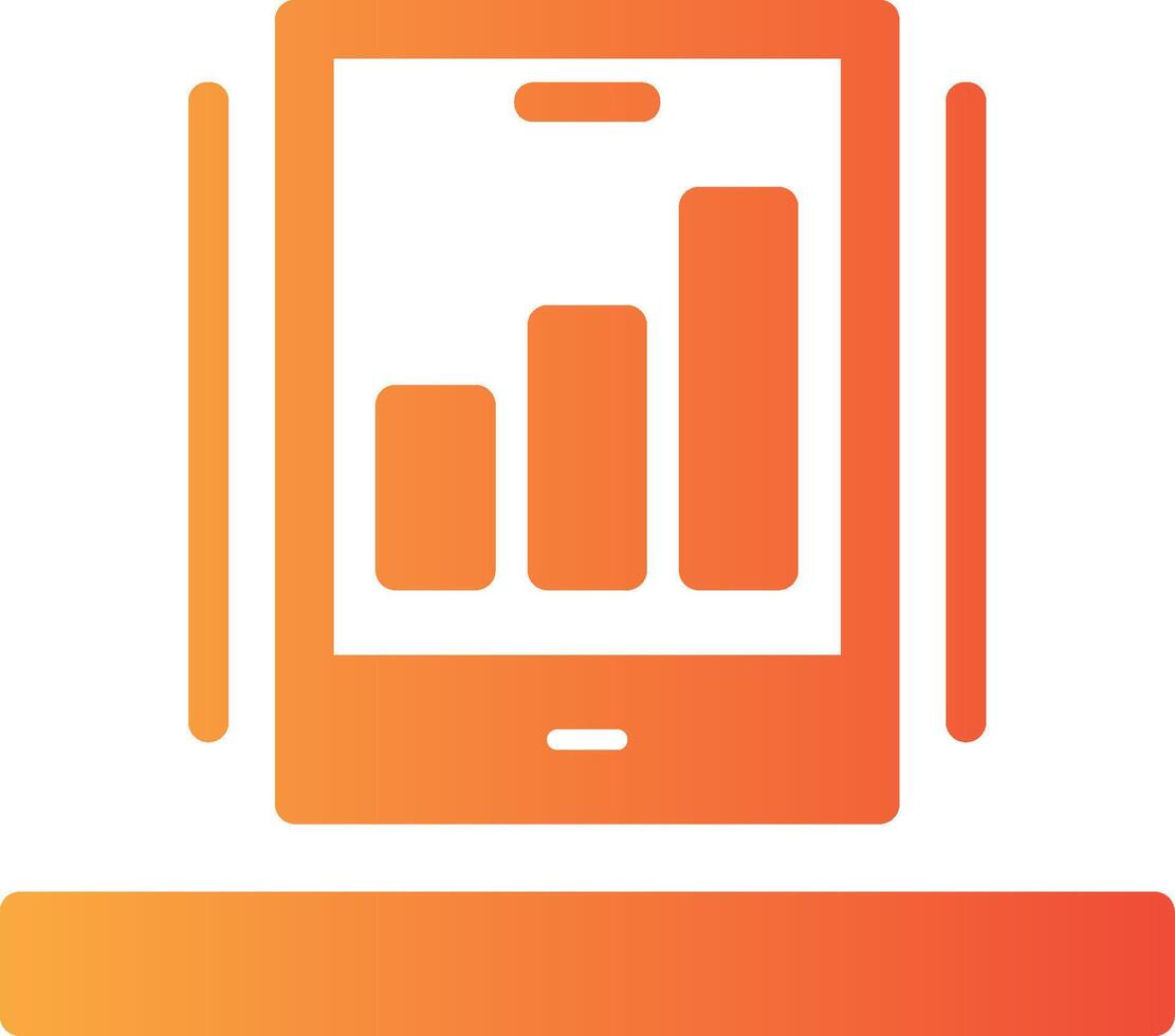 Signal strength Solid Multi Gradient Icon vector