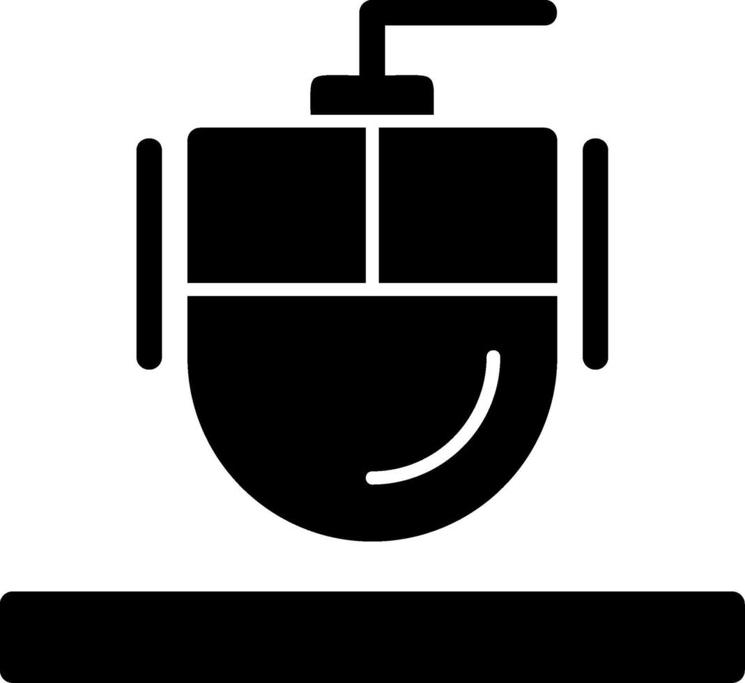 Mouse Glyph Icon vector