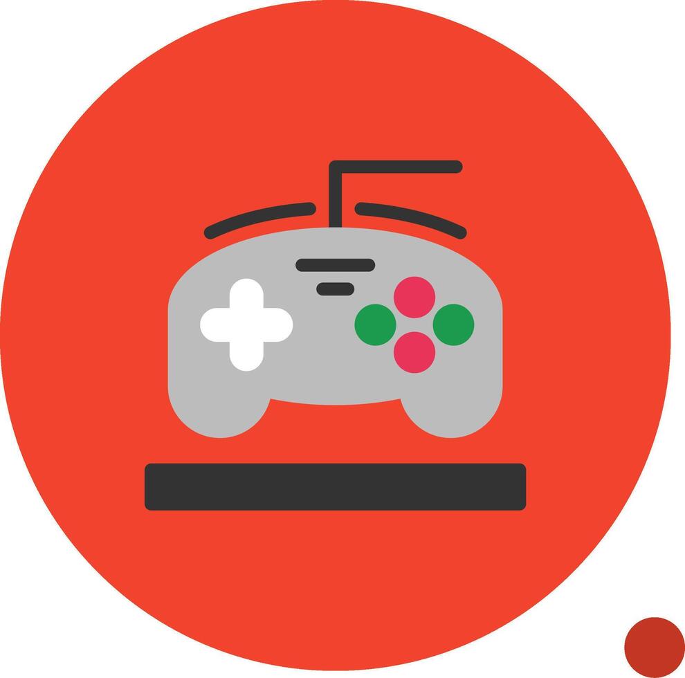 Game controller Flat Shadow Icon 39461533 Vector Art at Vecteezy
