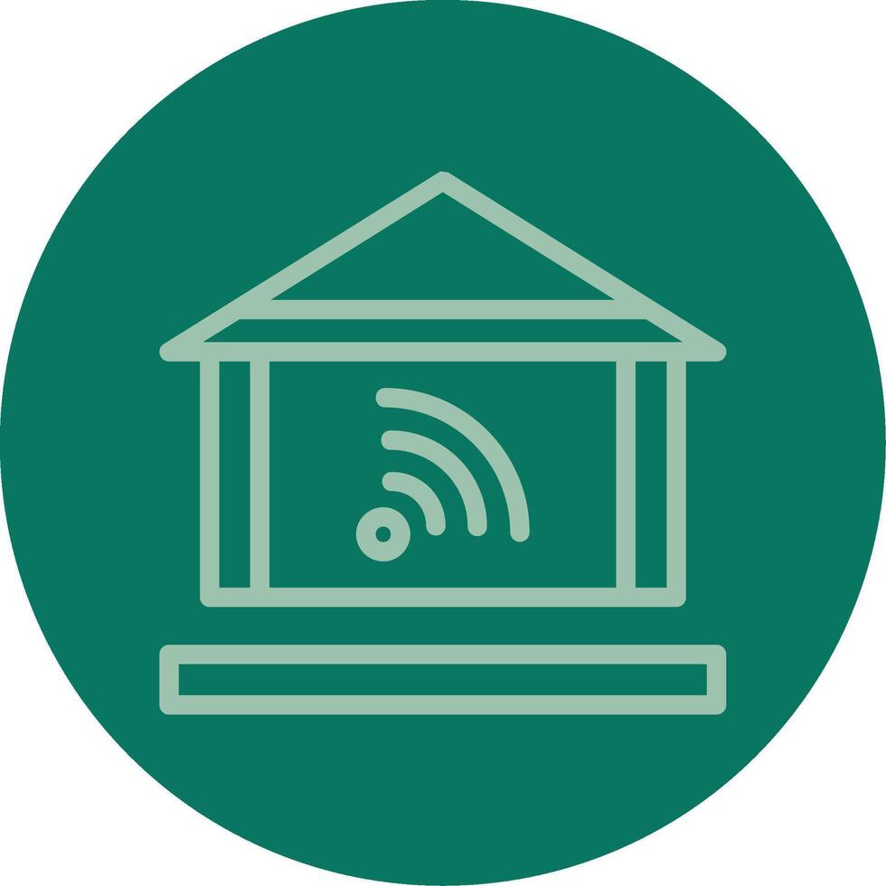 Home automation Line Multi color Icon vector