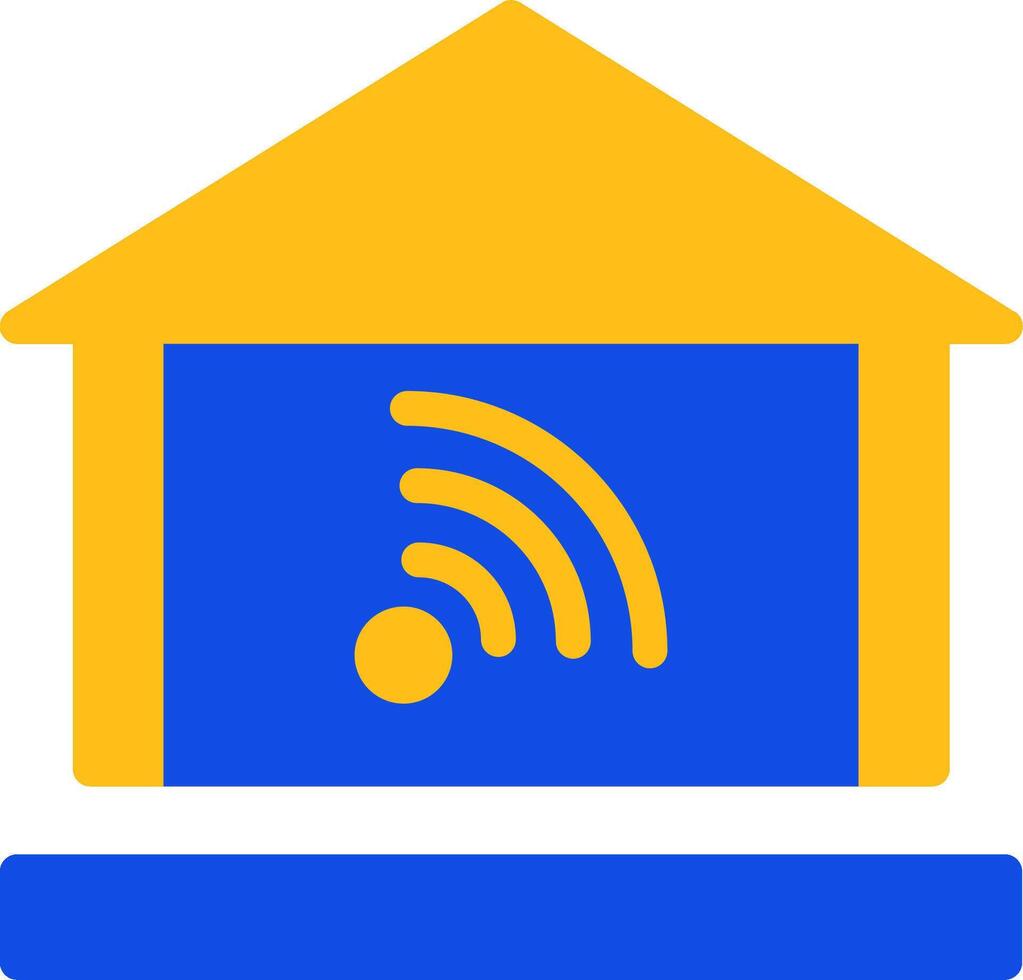 Home automation Flat Two Color Icon vector