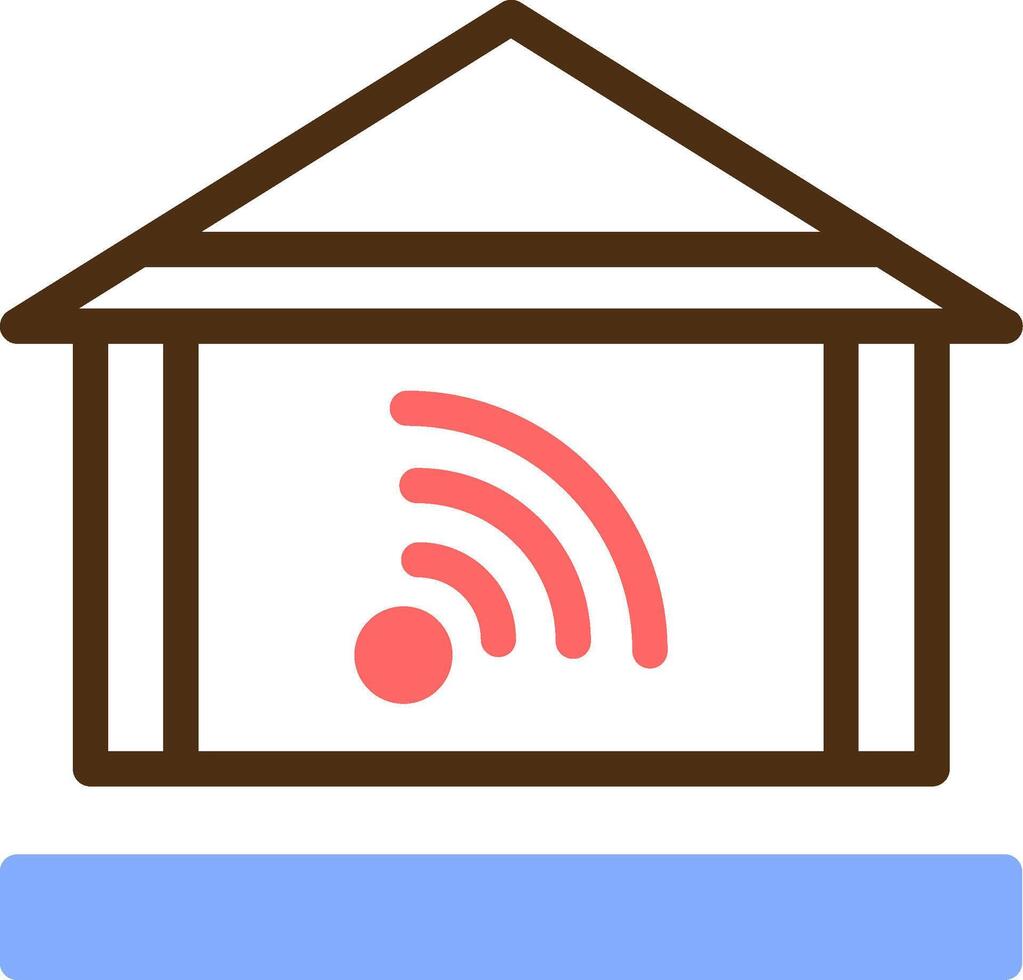 Home automation Color Filled Icon vector