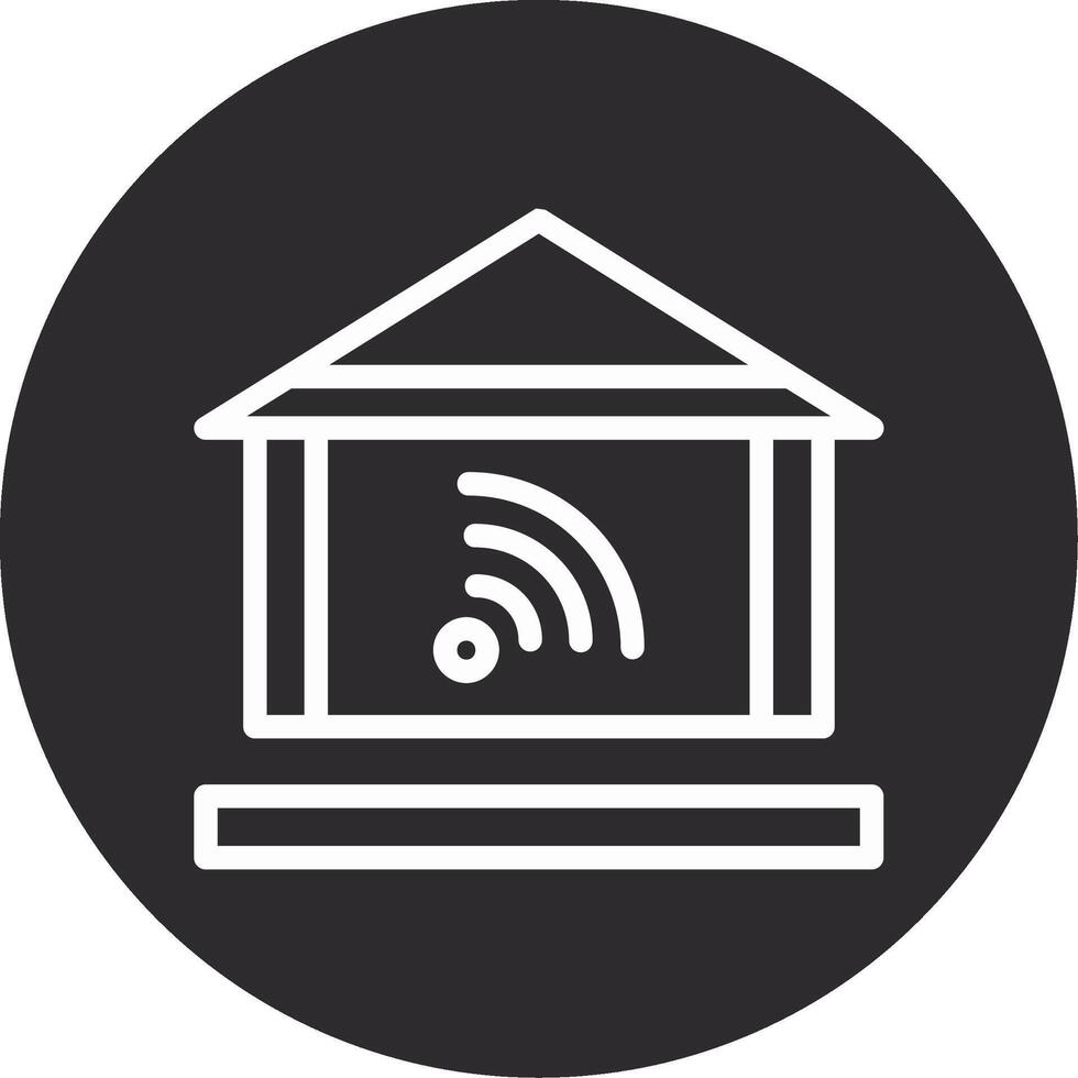 Home automation Inverted Icon vector