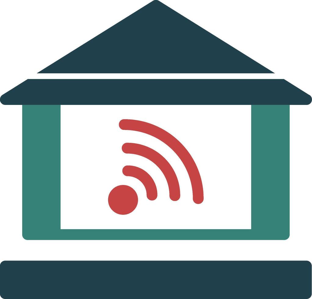 Home automation Glyph Two Color Icon vector