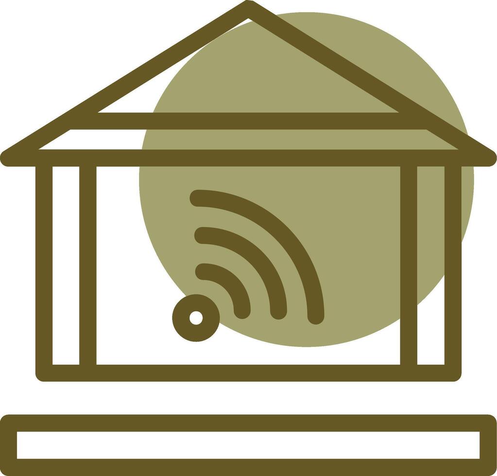 Home automation Linear Circle Icon vector