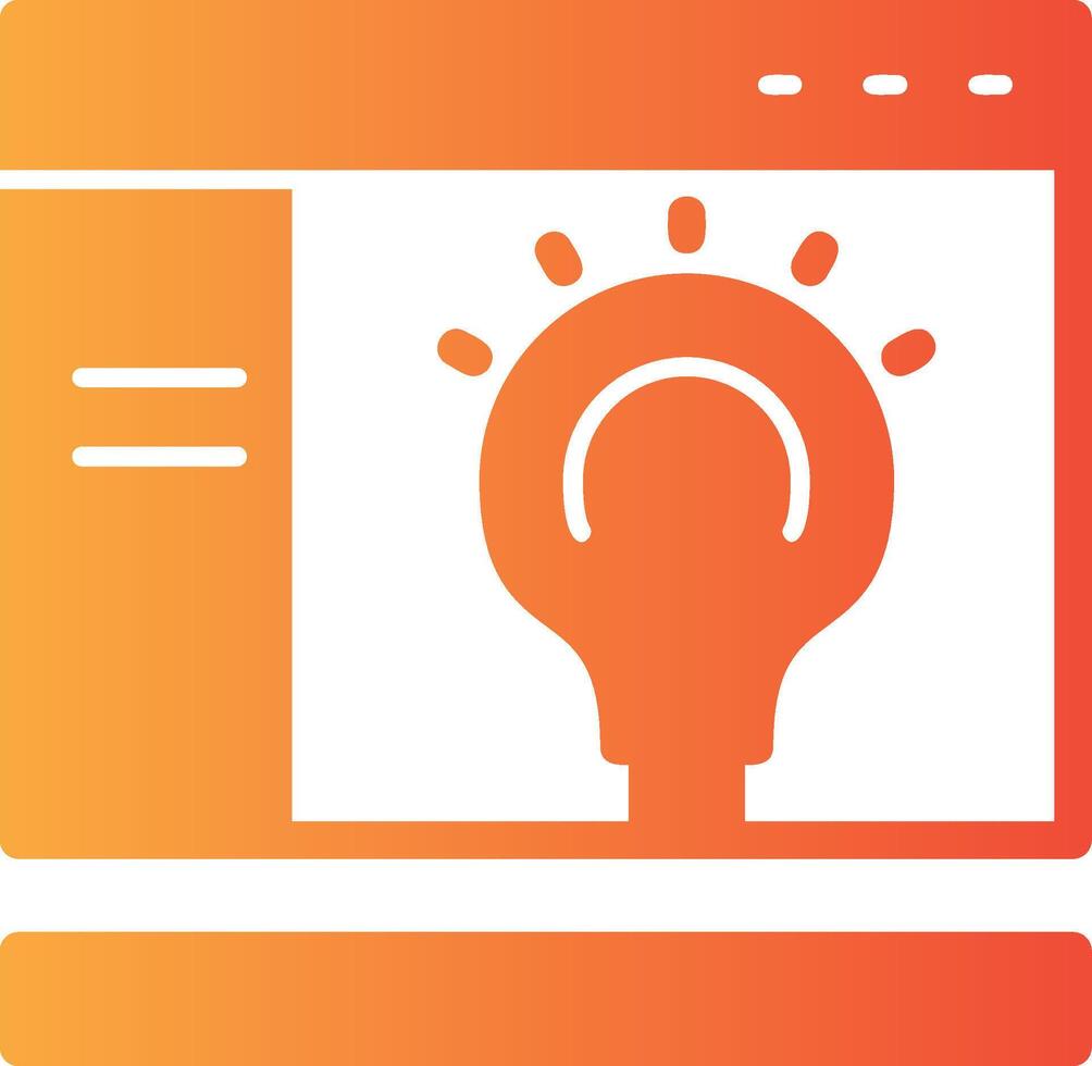 Lightbulb Solid Multi Gradient Icon 39461582 Vector Art at Vecteezy