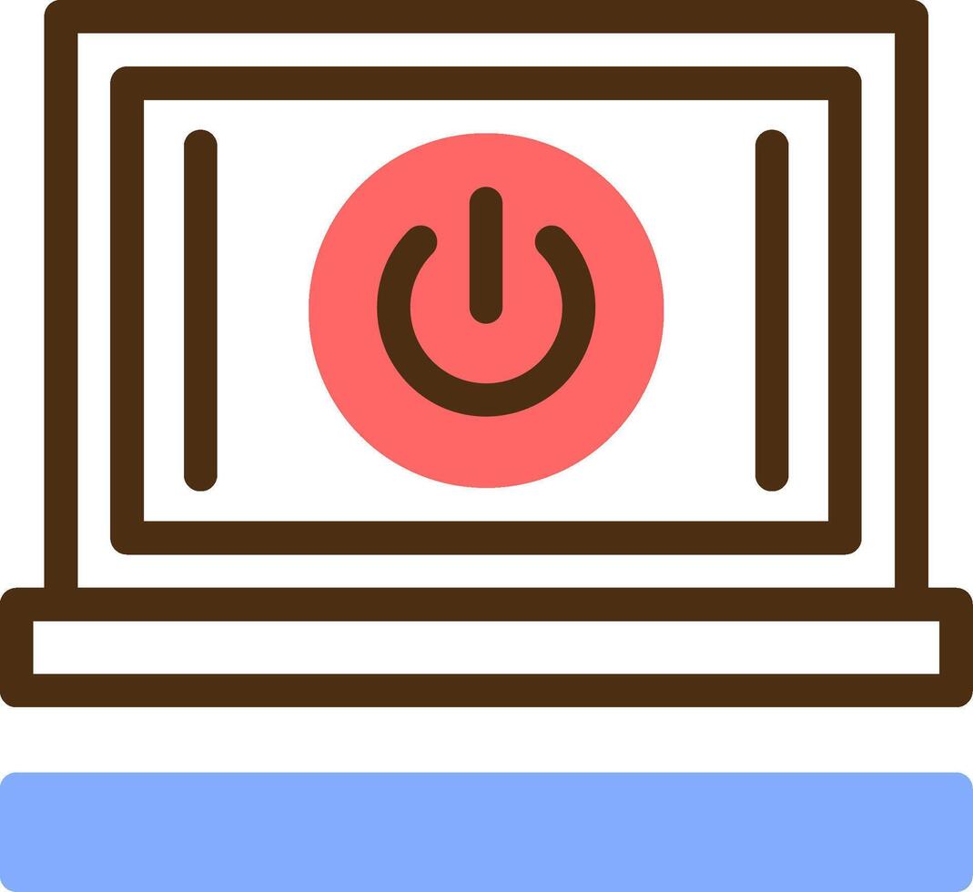 Power Color Filled Icon vector
