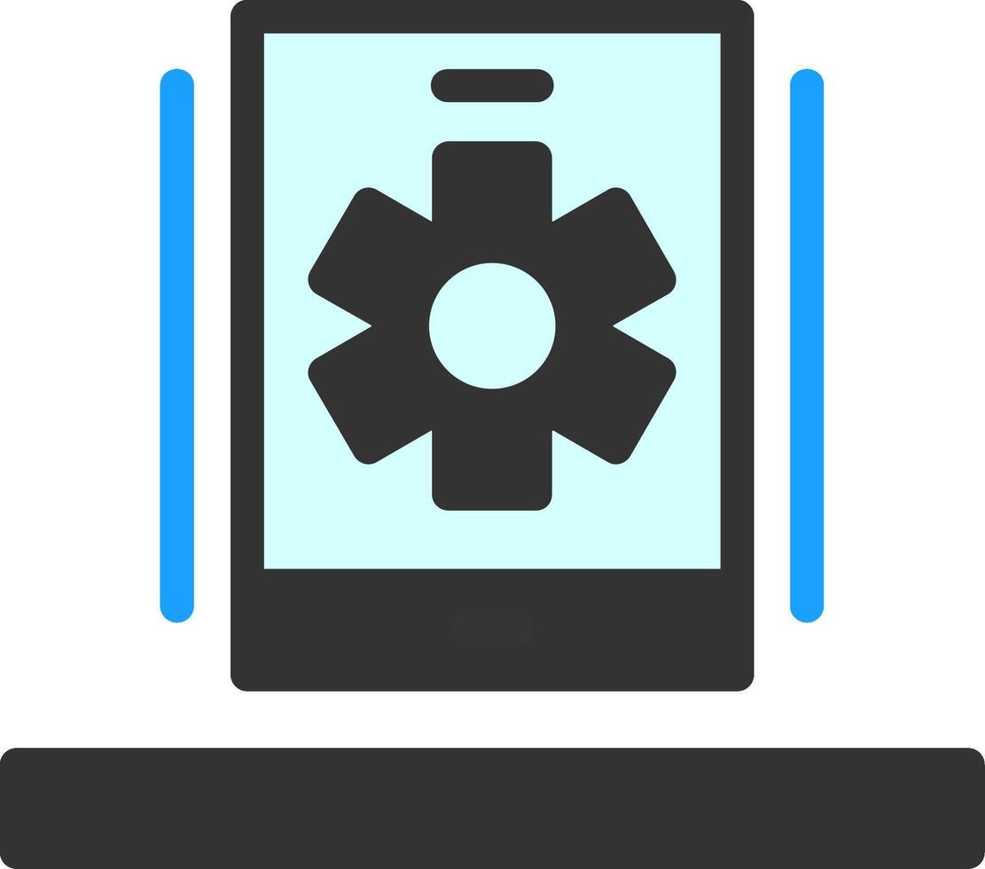 Settings gear Flat Icon vector