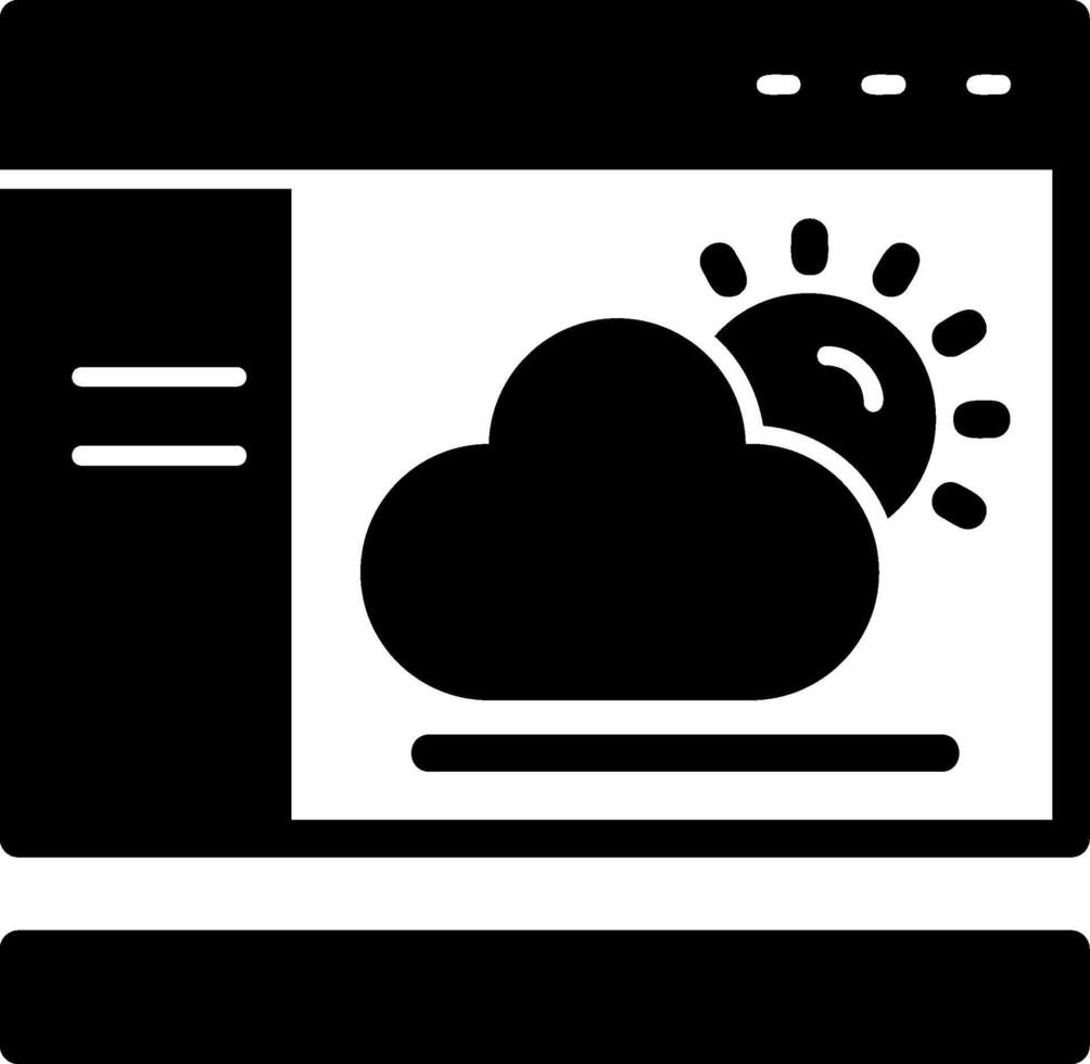 Weather Glyph Icon vector