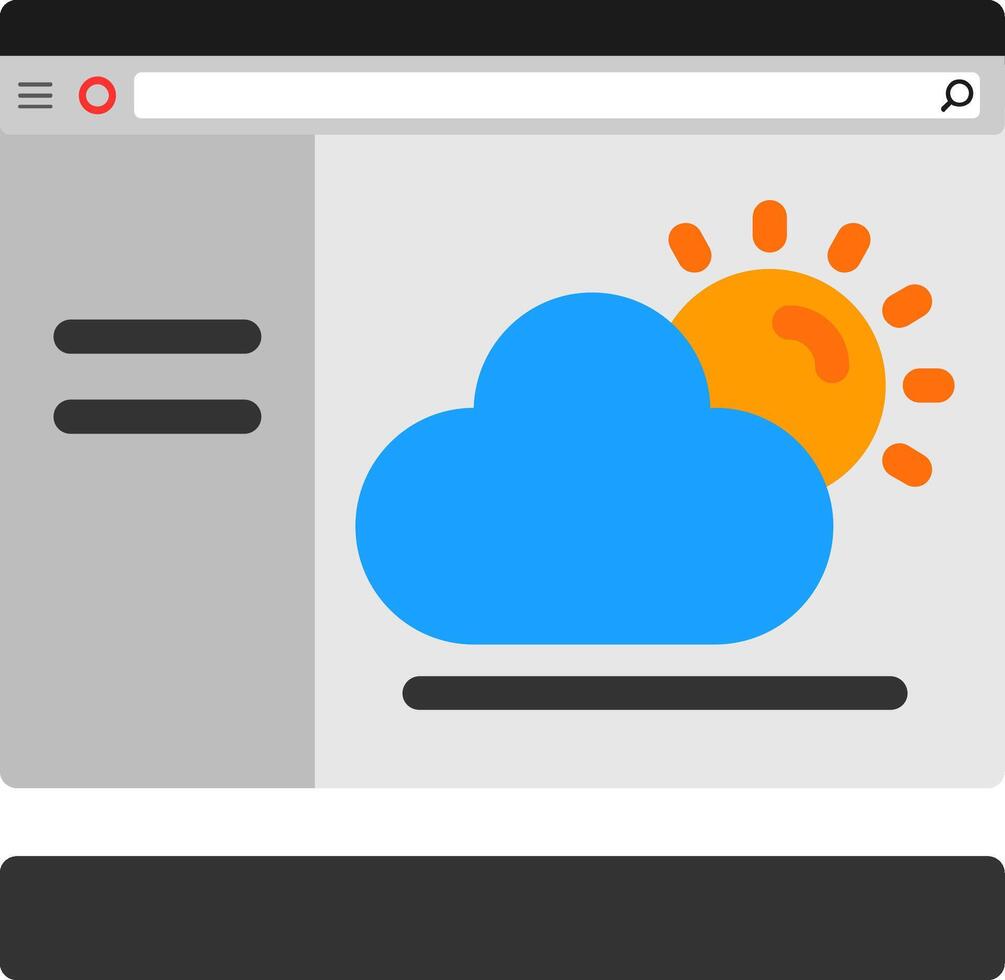 Weather Flat Icon vector