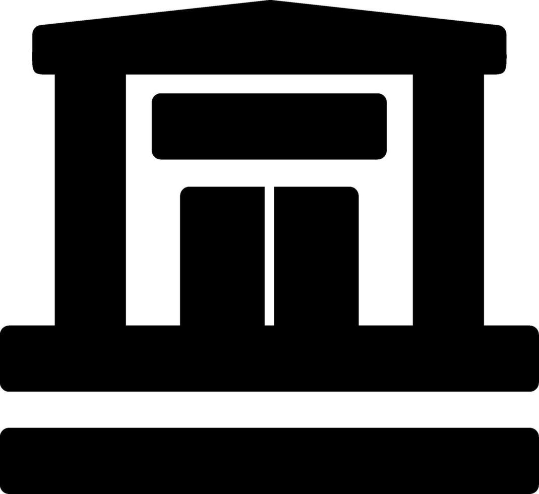 Bank Glyph Icon vector