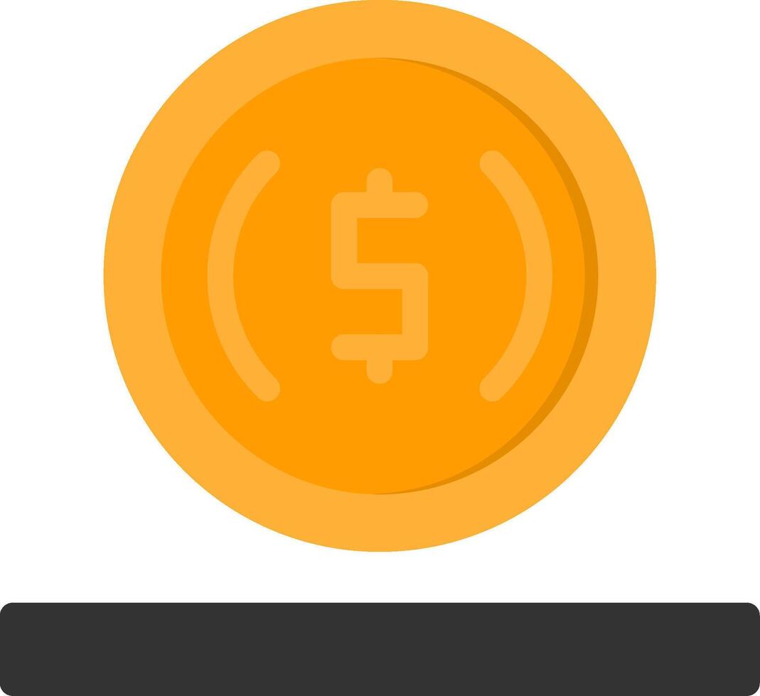 Coin Flat Icon vector