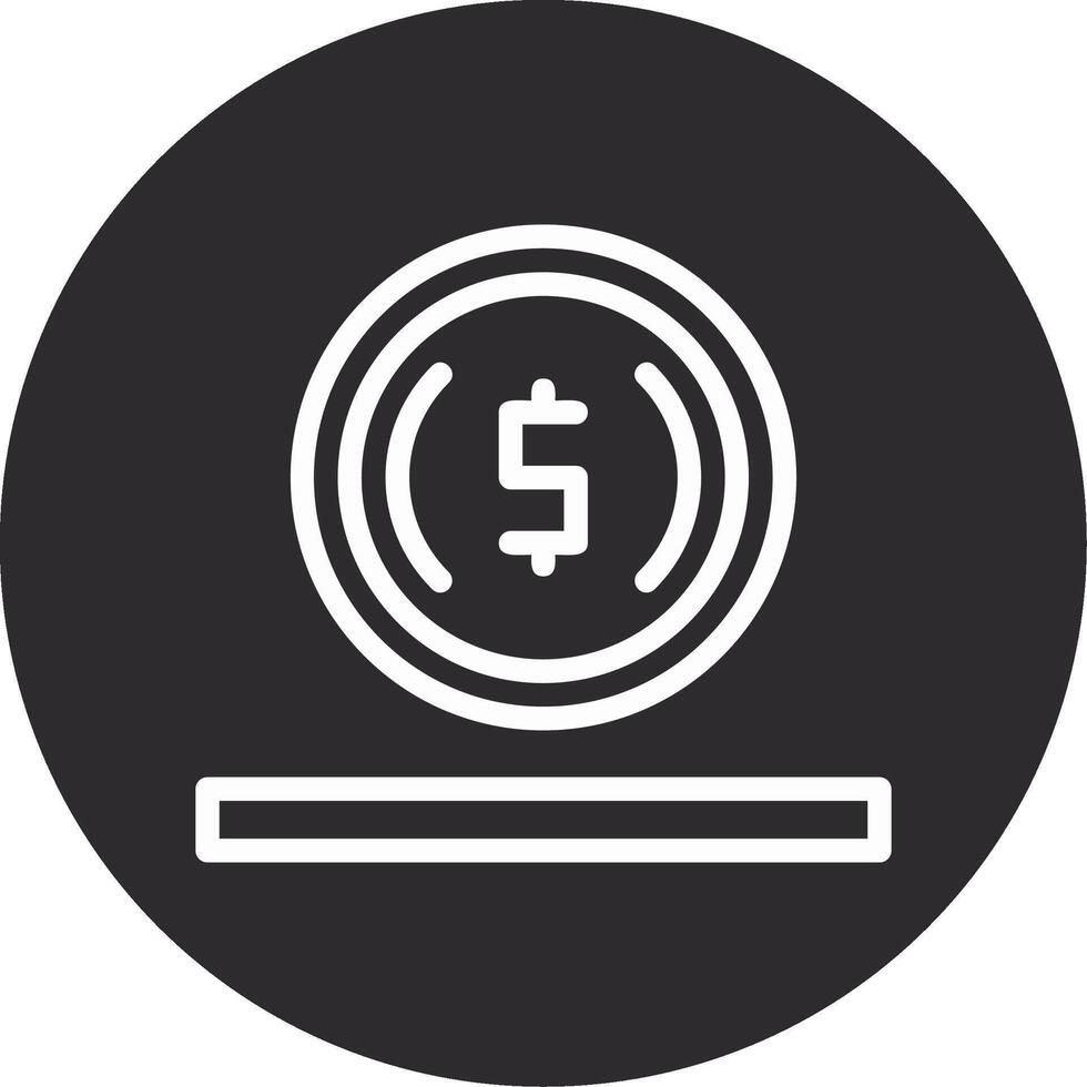 Coin Inverted Icon vector