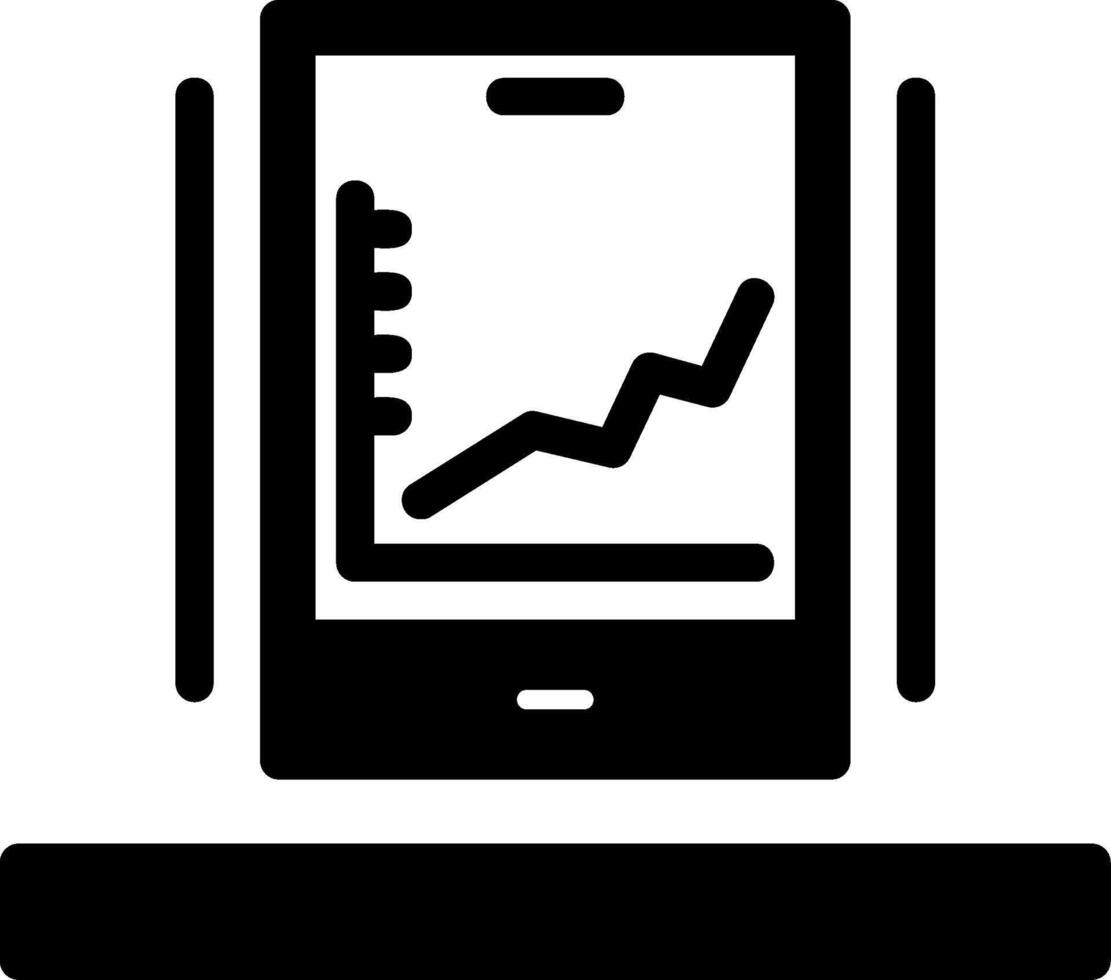 Glyph chart Glyph Icon vector