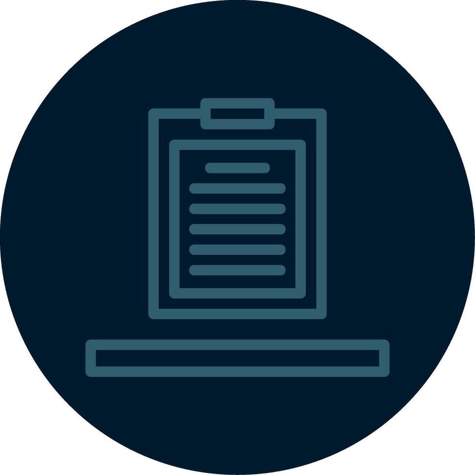 Clipboard Line Multi color Icon vector