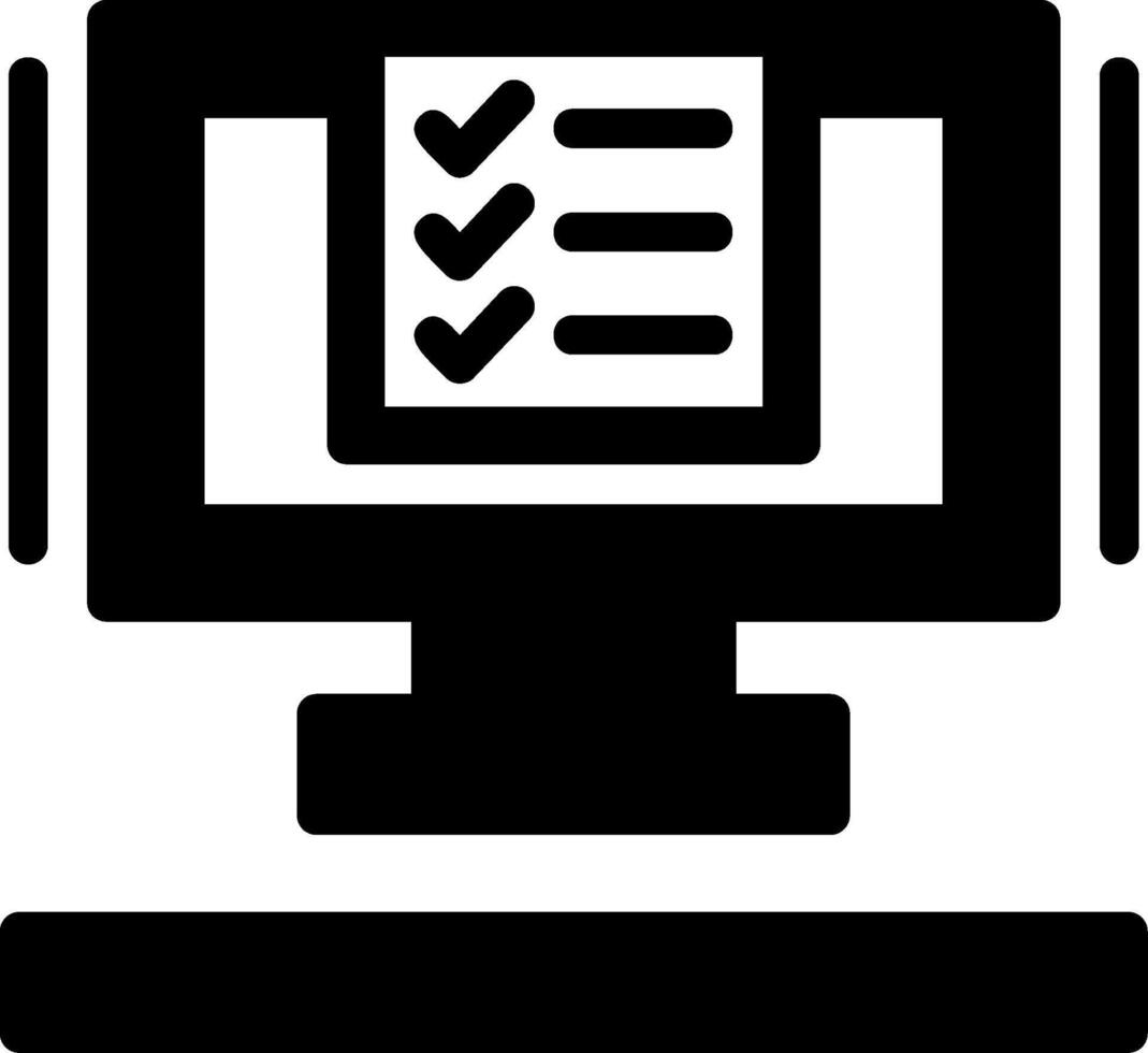 List Glyph Icon vector