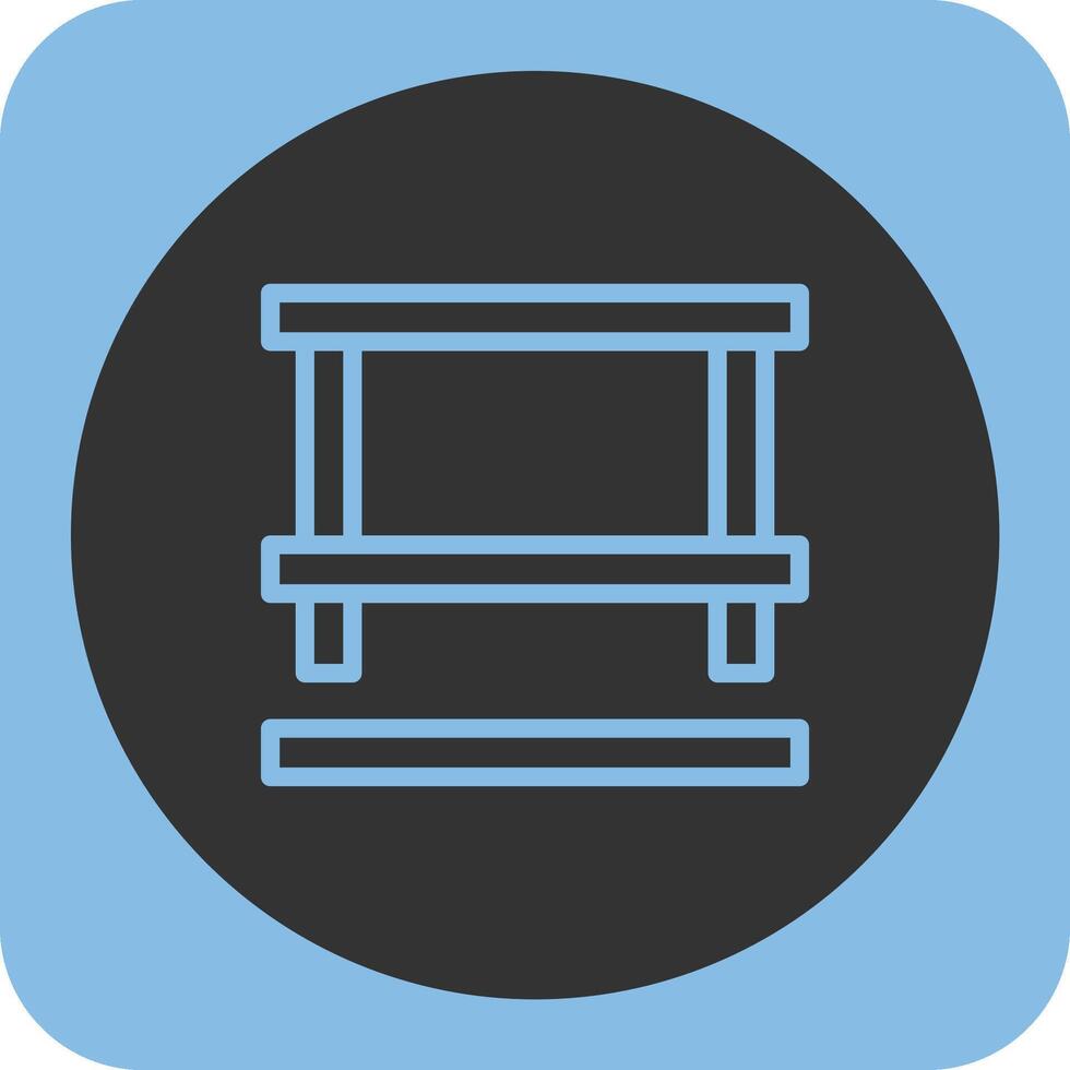 Table Linear Round Icon vector
