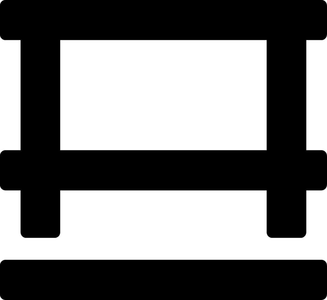 Table Glyph Icon vector