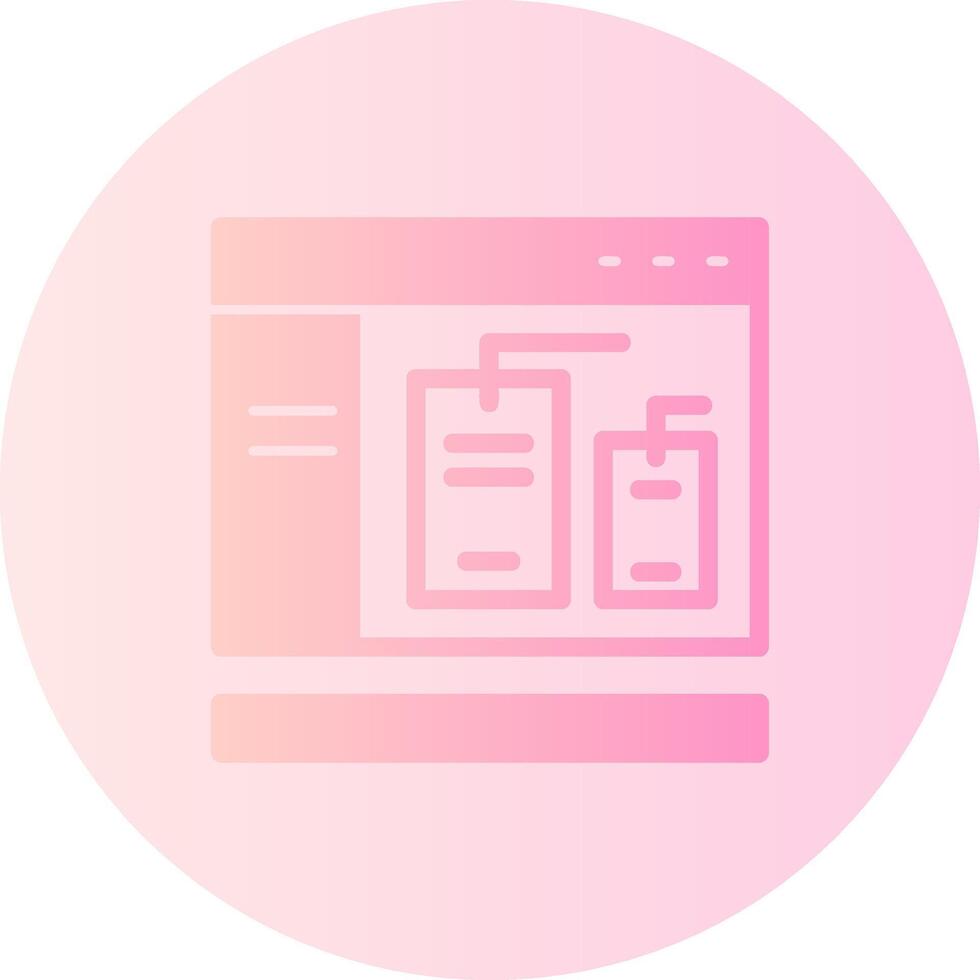 Tags Gradient Circle Icon vector