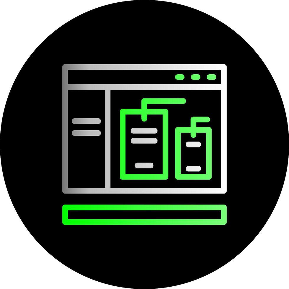 Tags Dual Gradient Circle Icon vector